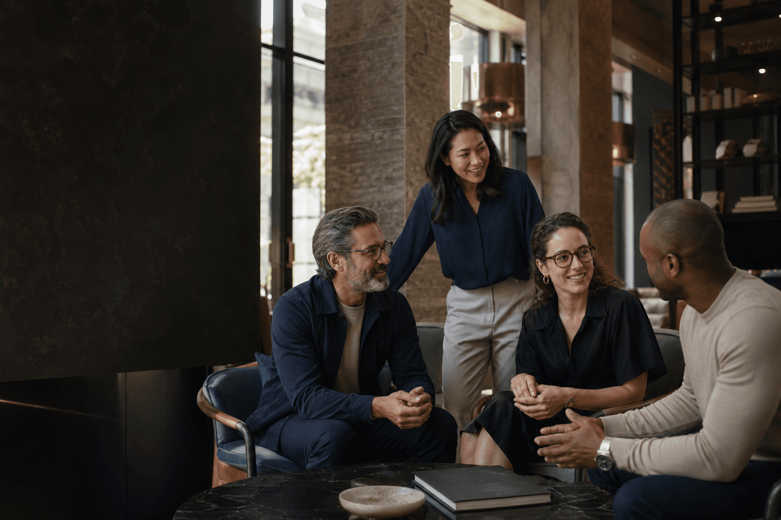 Illustrative business community in a CRAYS hospitality setting