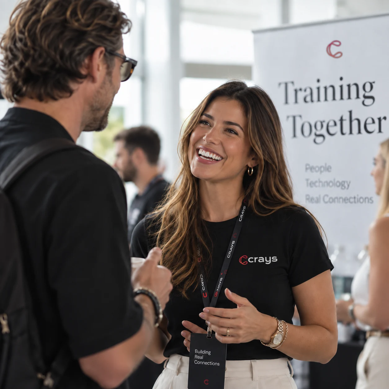 Partners exchanging ideas at CRAYS